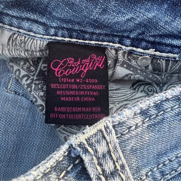 Rock and Roll Cowgirl boyfriend jeans size 27 x 34 - Picture 5 of 6